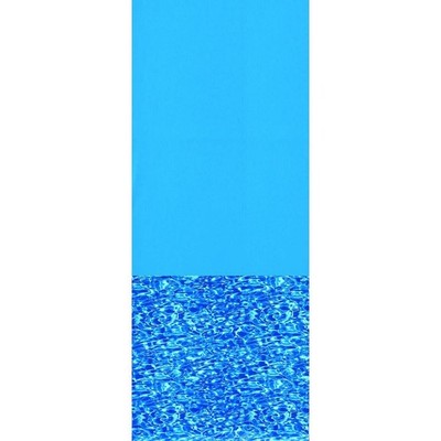 Swimline 24 Ft Swirl Blue Round Above Ground Pool Wall Overlap Liner (Open Box)