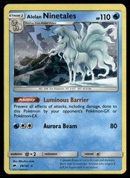 Alolan Ninetales 28/147 Burning Shadows Cracked Ice Holo