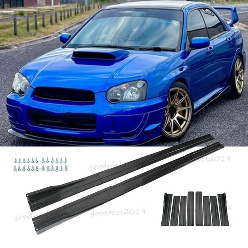 78.7" Carbon Fiber Side Skirt Extension Rocker Panel Splitter For Subaru WRX STI