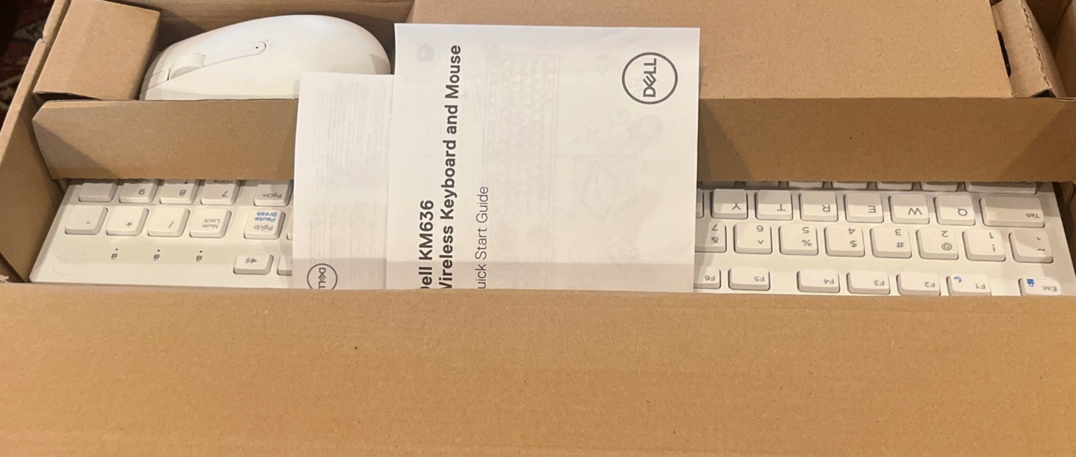 Dell Wireless Keyboard & Mouse KM636 In Original Box With Ma