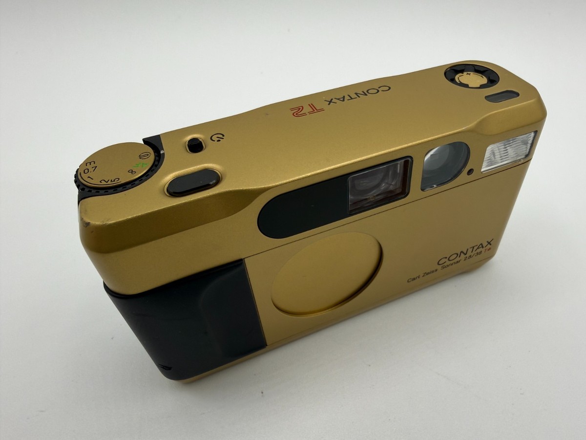 TESTED!ALL WORKS* CONTAX T2 GOLD POINT & SHOOT FILM CAMERA