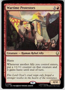 Wartime Protestors #160 - Avatar: The Last Airbender MTG Rare