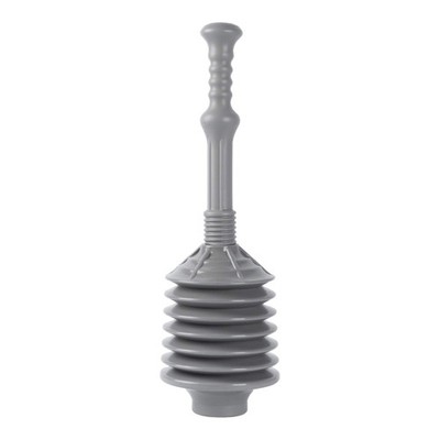 JS Jackson Supplies Professional Bellows Accordion Toilet Plunger, High Gray 