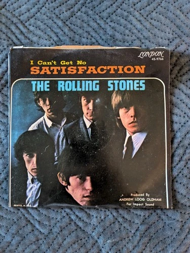 The Rolling Stones - (I Can't Get No) Satisfaction - 1965 - 45 RPM w/ Pic Sleeve