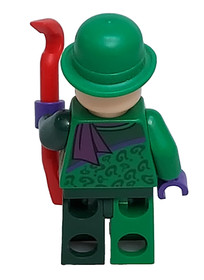 LEGO&reg; Minifig sh0088 - The Riddler - Green and Dark Green Minifigure preowned