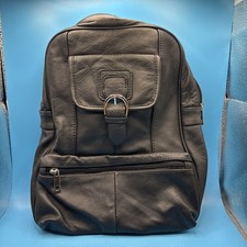 New Leather Backpack Purse Black