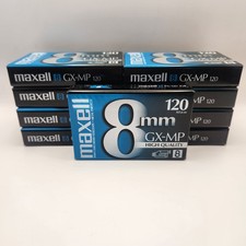 Lot Of 9 Maxell 8mm GX-MP 8 120 Blank Camcorder Videotapes Tapes NEW Sealed