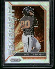 2021 Panini Prizm #EM15 Heliot Ramos Emergent Silver Prizm