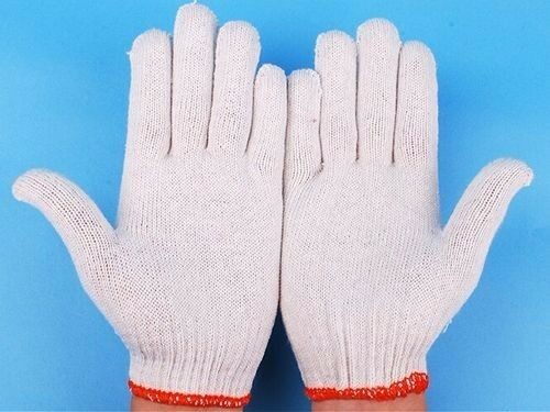 48 Pairs Pack X White Red Work Poly/Cotton General Purpose Elastic Yarn Gloves - Bild 9 von 10