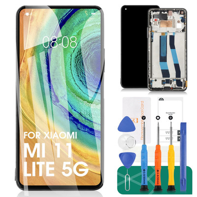 Srjtek Oled For Xiaomi Mi 11 Lite 5G Screen Replacement For Xiaomi Mi 11 Lite