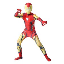 Kids Adult Iron Man Costume Bodysuit Spandex Halloween Spider man Cosplay