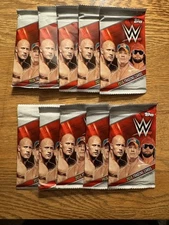 WWE 2016 TOPPS WWE 10 PACK LOT NEW FACTORY SEALED ROCK TRIBUTE CARDS, ROOKIES. 