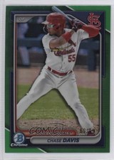 2024 Bowman Chrome Prospects Green Refractor 66/99 Chase Davis #BCP-247 10k8