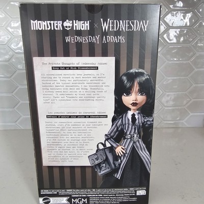 Monster High Wednesday Doll In Box, Wednesday Addams Collectible
