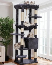  Cat Tree for Large Cats Heavy Duty, 153cm XXL Cat Tower for Indoor Cats, Multi-