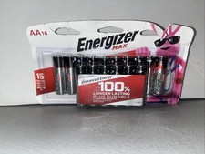 Energizer MAX AA Batteries 16 Pack , Double A Alkaline Batteries NEW