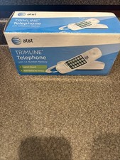 AT T Trimline Telephone with 13 Number Memory White Lighted Keypad Mute New