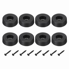 Rubber Speaker Isolation Feet,1.18" Black Anti-Vibration Base Pad, Pack of 8