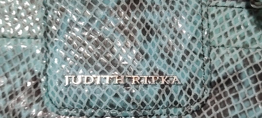 Judith Ripka Python Snakeskin Embossed Leather Pu… - image 4