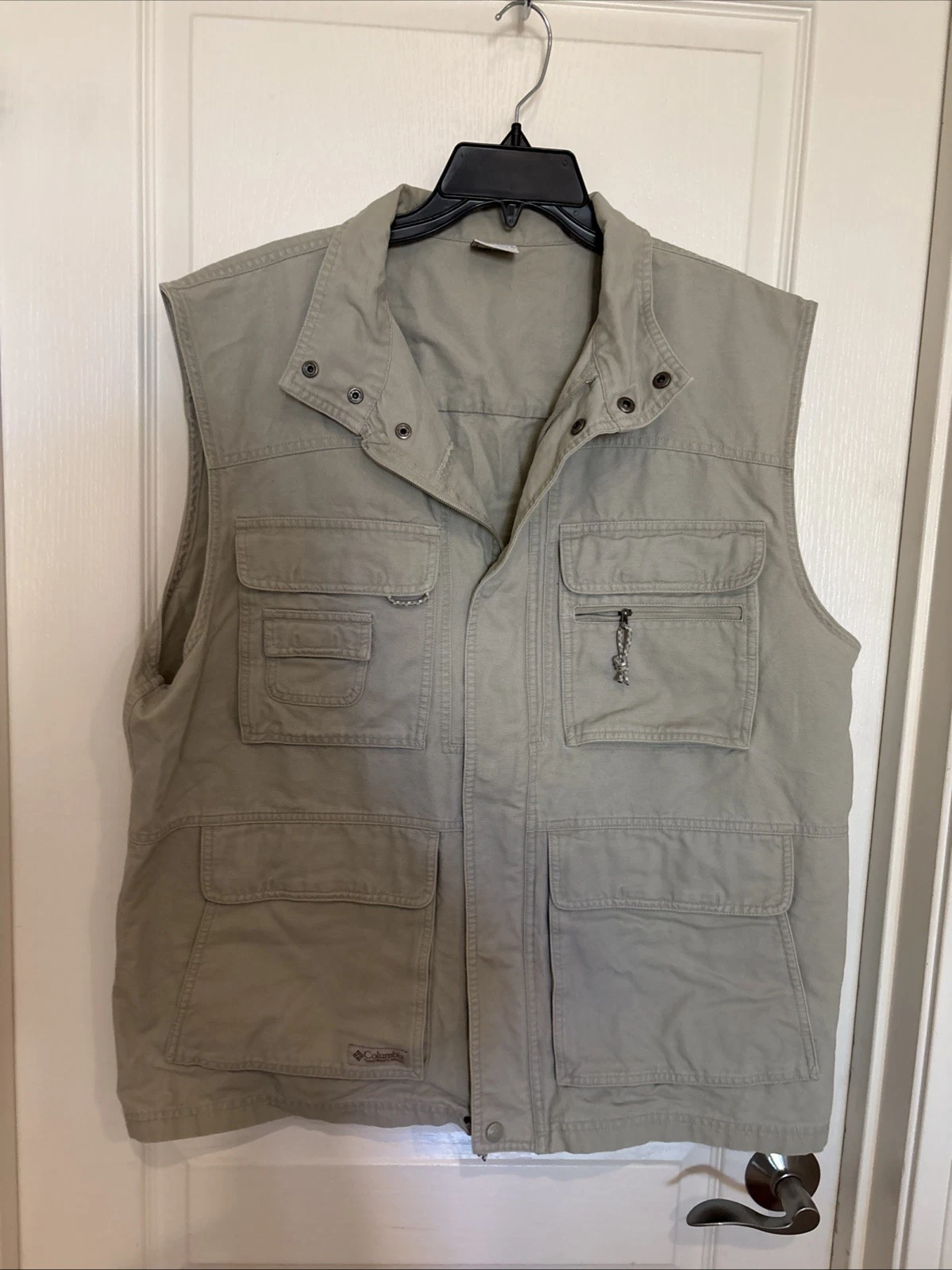 Columbia Silver Ridge Vest Men’s Size XL Gray Fishing Hiking Omni-Shade Jacket
