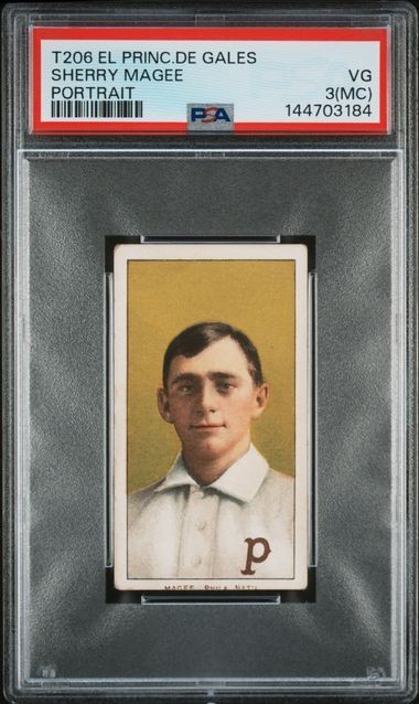 1909 T206 EL PRINCIPE DE GALES SHERRY MAGEE PORTRAIT PSA 3 (WITH MC QUALIFIER)