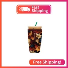 Sok It JavaSok Iced Coffee  Cold Soda Insulated Neoprene Cup Sleeve Fall Blend