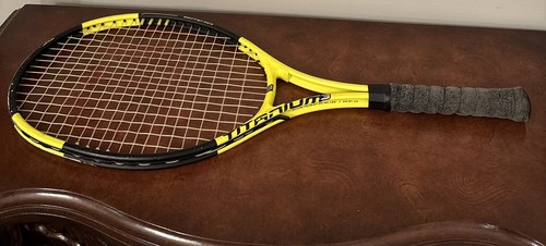 Raquette Wilson Titanium 3 Soft Shock 3 (orange/noir, Grip 4 3/8, Occasion)