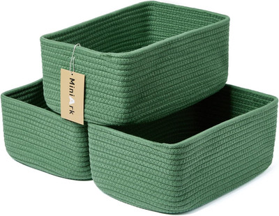 Small Storage Baskets for Organizing | Closet Organizer Bins | Shelf Toy Basket