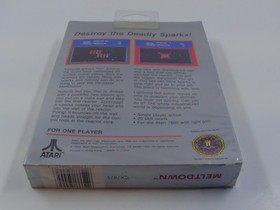 Atari 7800 NIB Meltdown BRAND NEW SEALED HANG TAG NEAR PERFECT CORNERS