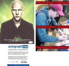 Jesse Eisenberg signed "BATMAN v SUPERMAN" 8x10 Photo PROOF Lex Luthor ACOA COA