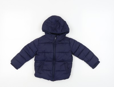 Blue Zoo Unisex Kleinkind blaue gefütterte Jacke 18-24 Monate