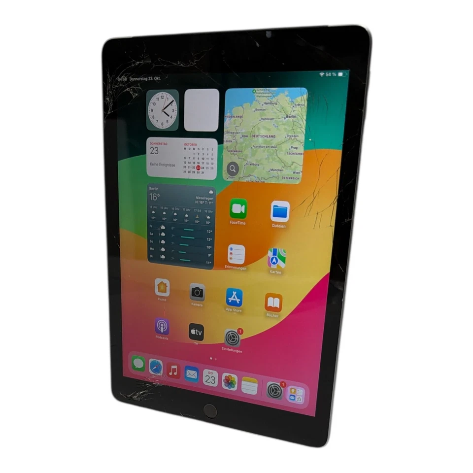 Glasbruch! Apple iPad 6th 9,7Zoll WLAN 4G 32GB als Ersatzteile