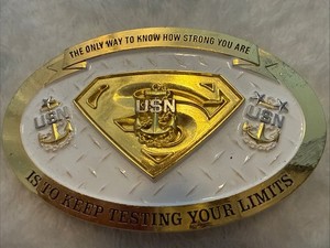 us navy cpo belt buckle Super Man