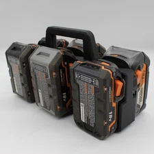 6-Slot Battery Caddy Holder Compatible with RIDGID 18V Batteries