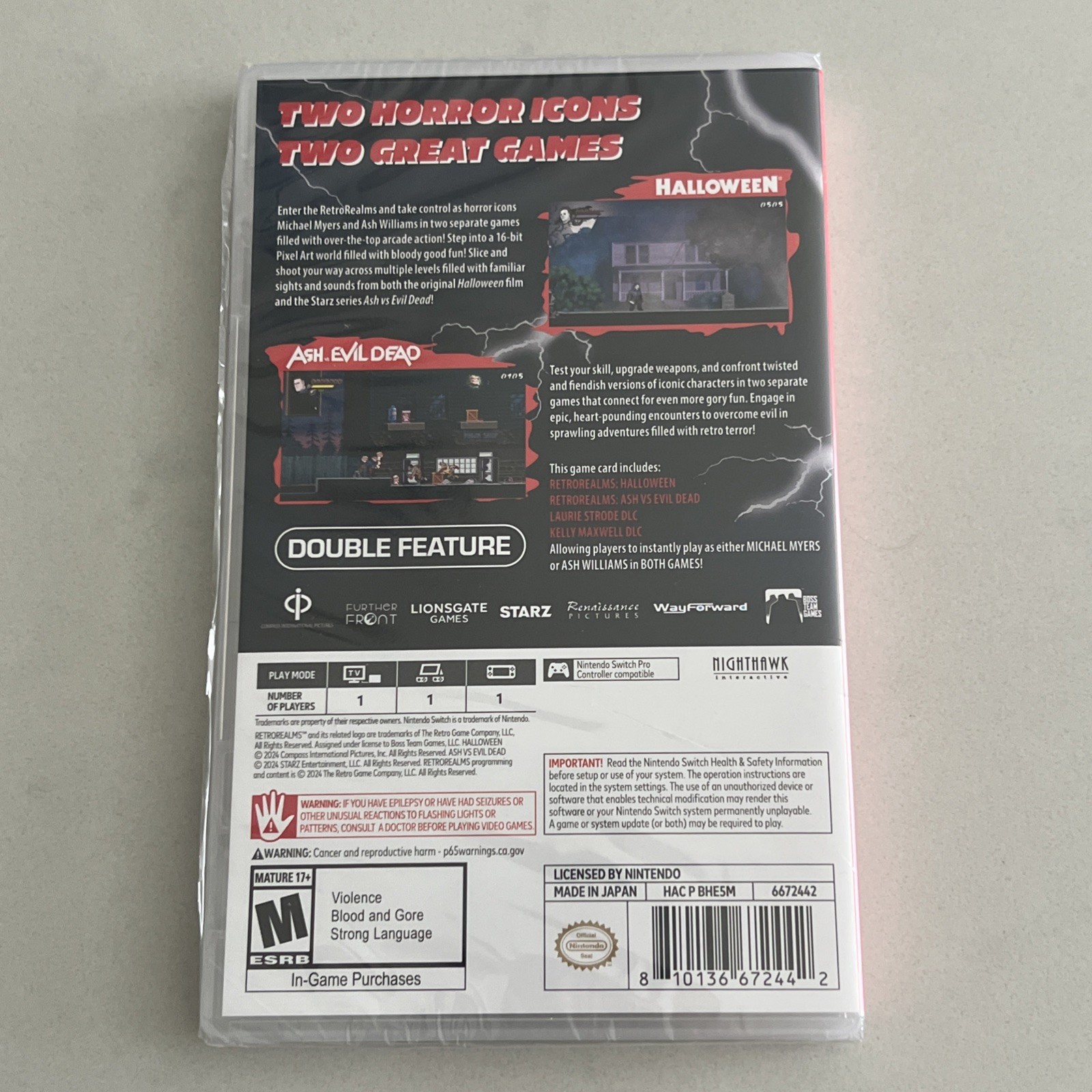 Halloween & Ash vs Evil Dead (Nintendo Switch) Brand New Factory Sealed US Ver. - Thumbnail 2