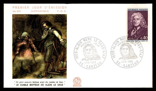 Mayfairstamps France FDC 1968 Alain the wise First Day Cover aaw_51401