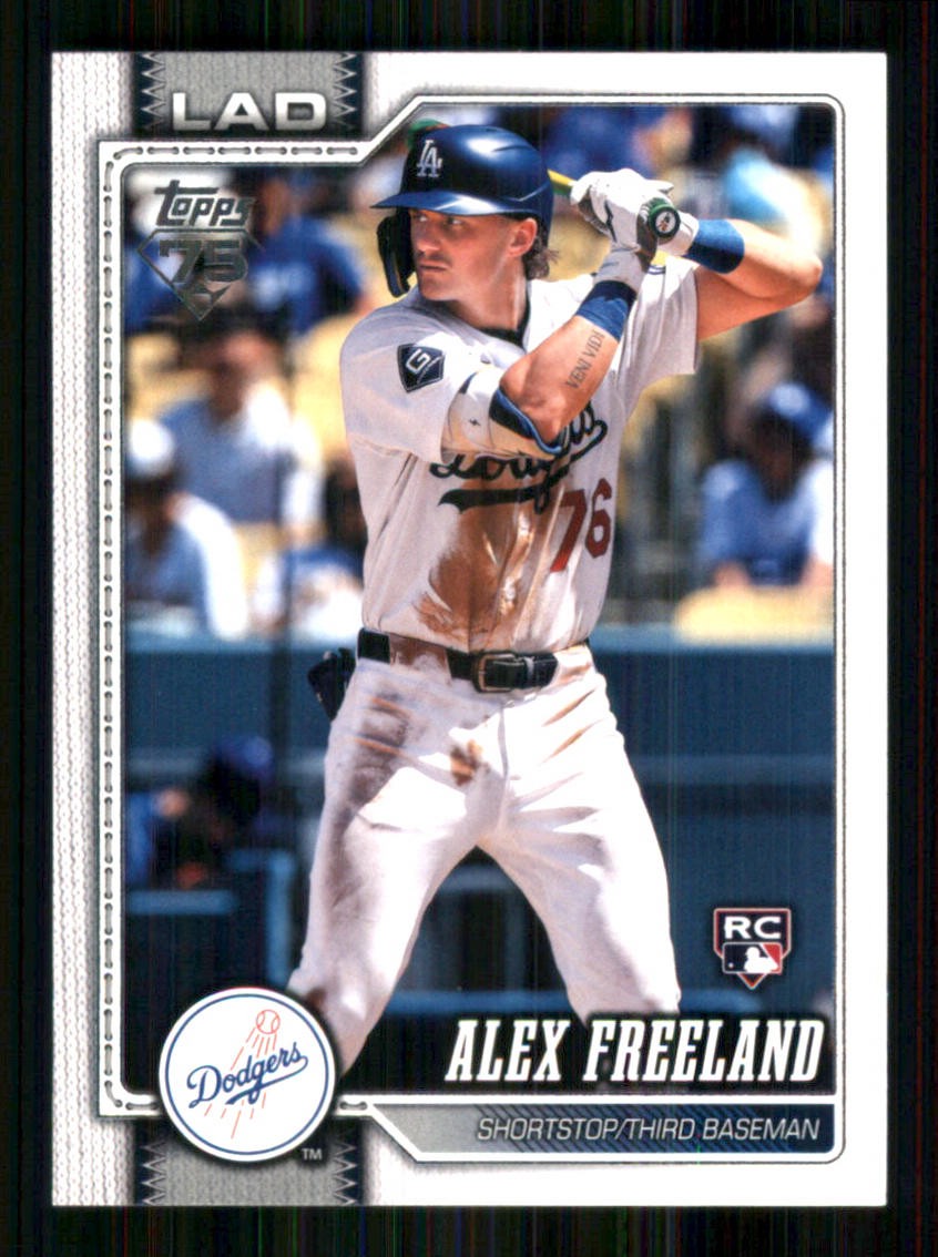 2026 Topps #74 Alex Freeland RC Los Angeles Dodgers 65303