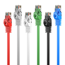 CAT5e Patch Cable Cat 5 Ethernet Cord for Router Internet Network Modem Wire Lot