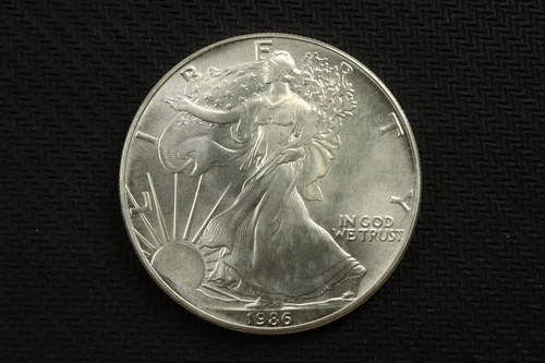 NobleSpirit Excellent GEM BU 1986 American SILVER Eagle .999 Fine Nice Luster