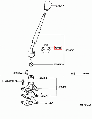 Genuine Hilux LN105 LN100 KZN205 KZN165 KZN130 KDN170 Gear Shift Lever Boot - Picture 14 of 20