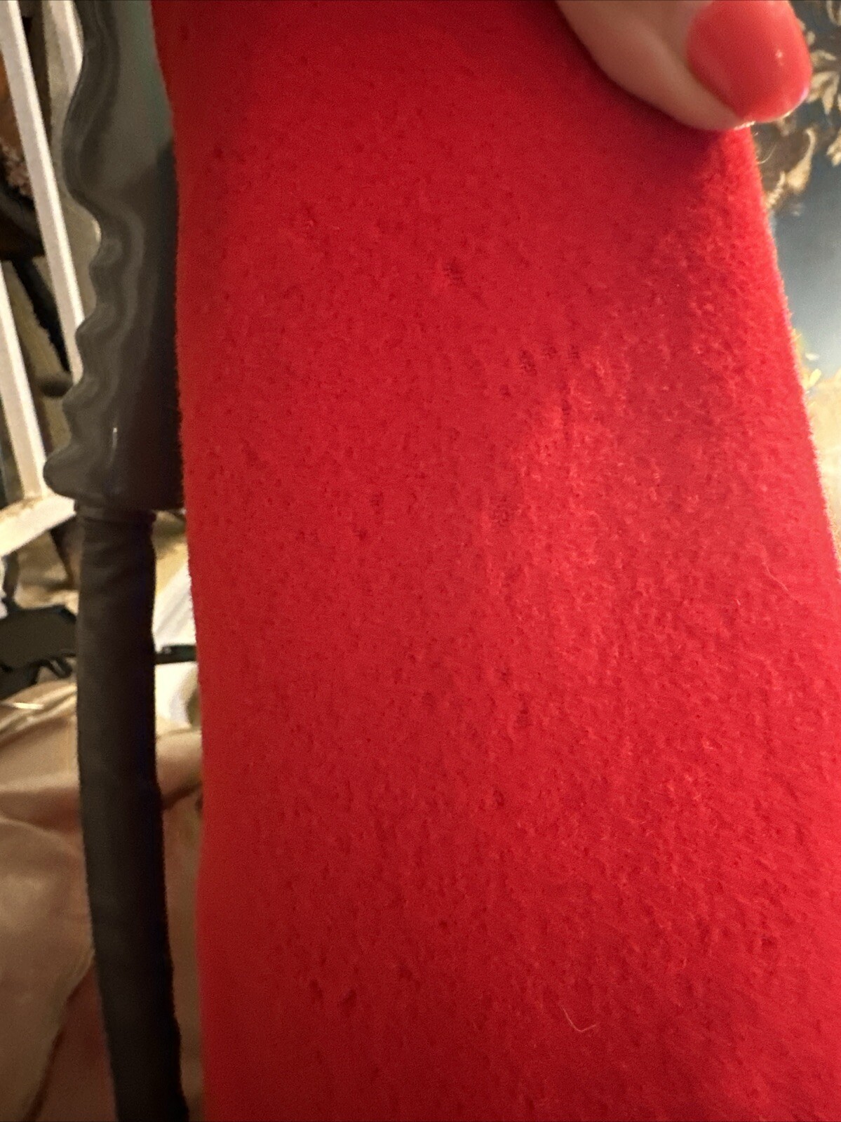 Bloomingdale’s Coat Solid Red Button Long Sleeve … - image 13