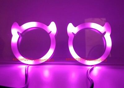 2pcs Dream color Chasing RGB OX Horn Demon Halo Turn Sign Flow series DRL BT