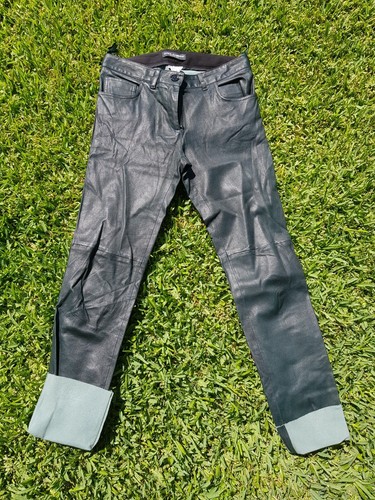 pantaloni Dolce \u0026 Gabbana, 100% pelle di capra , mis. 40, colore verde  scuro | eBay
