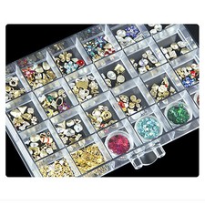 120 Grids Nail Art Storage Case 5-layer Drawer Acrylic Clear Organizer Box