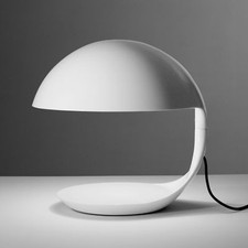 Martinelli Luce Cobra Bianco Lampada da tavolo  - design Elio Martinelli 1968