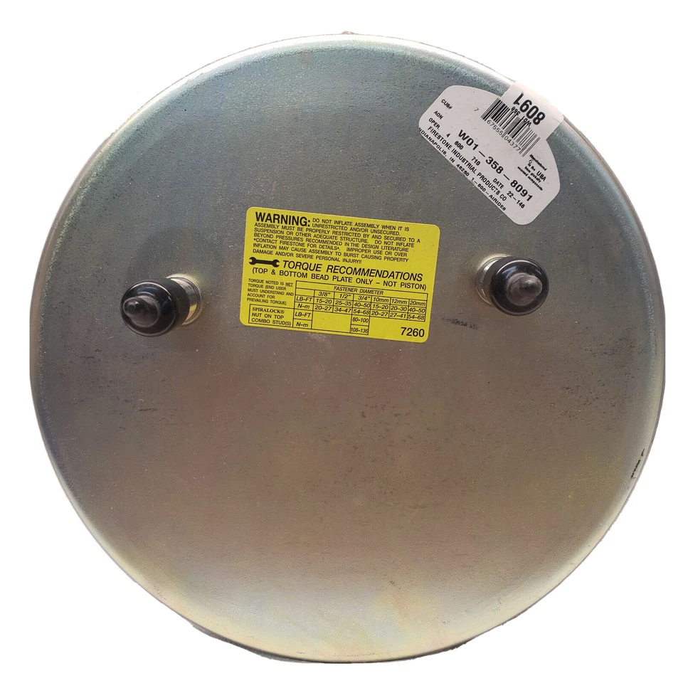 FIRESTONE Genuine OEM # W01-358-8091 Air Spring Bag Hendrickson S-20901 C-20901 - Image 2 of 4
