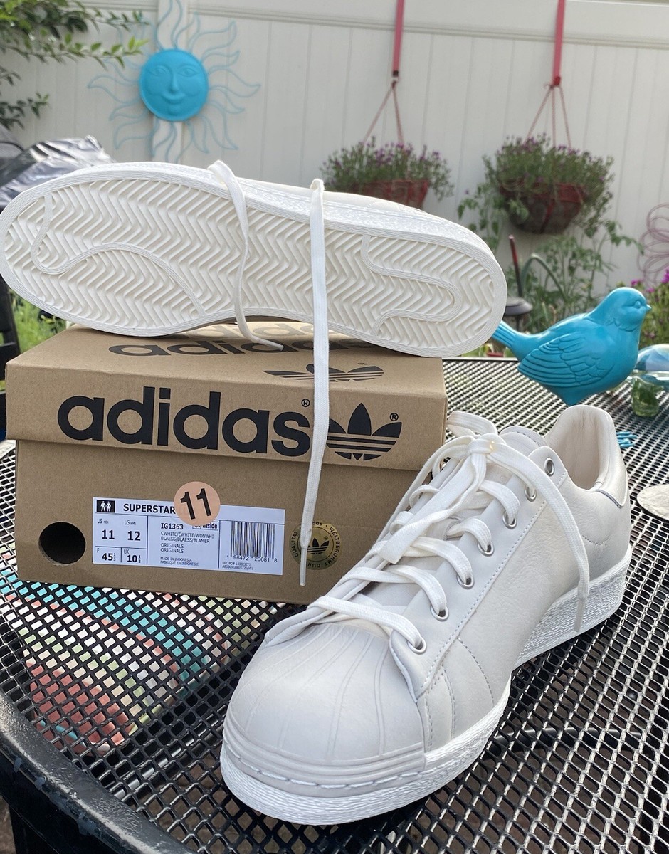 Adidas Originals [11] Superstars Lux Core “Wonder White” Sneakers
