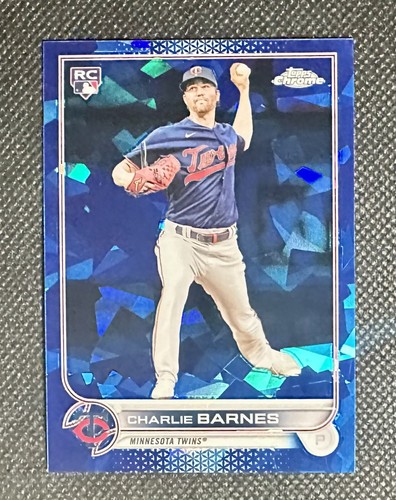 2022 Topps Chrome Sapphire Charlie Barnes #641 RC Rookie Card Minnesota Twins