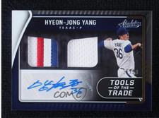 2022 Panini Absolute - Tools of the Trade 2 Swatch Signatures Hyeon-jong Yang...