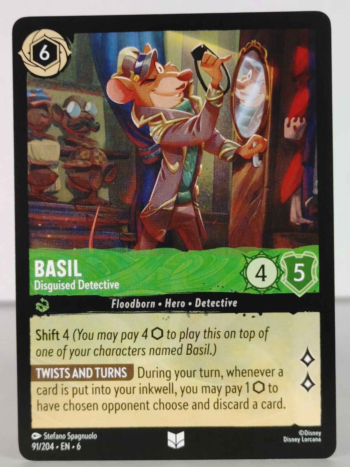 Basil - Azurite Sea - Lorcana - 91/204 - singles